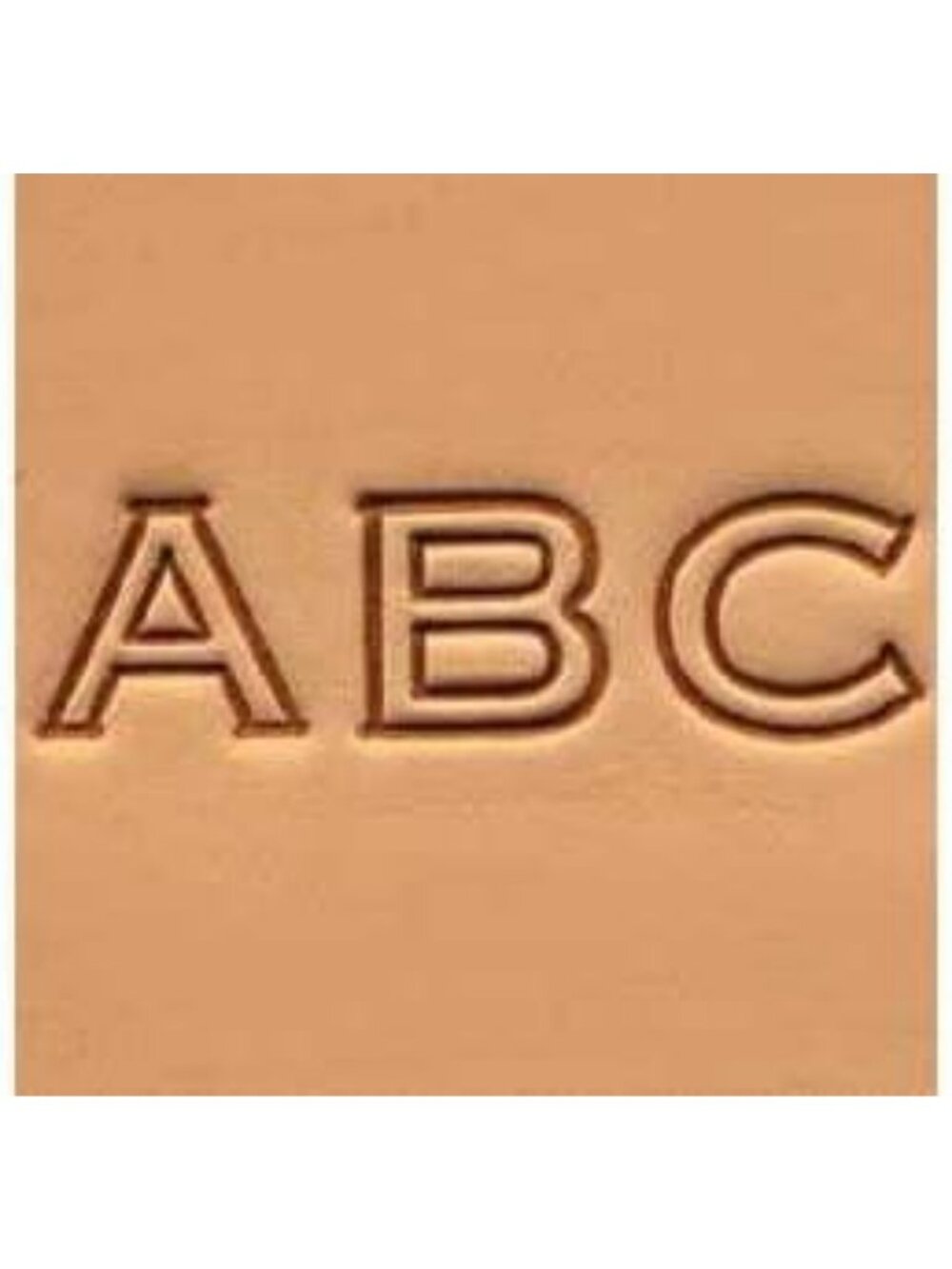 Open-Face Alphabet Stamp Set - 1/2" Leather Craft Tool for DIY Projects